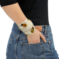 Honey Bee Neck & Face Gaiter - Styling Sweat Headband, Head Wrap, Running Snood Neck Warmer, Hair Band & Scarf, Boho Bandeau, Wristband used as a style wristband perfect for gardening, fishing, hunting, camping and outdoor activities.