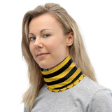 Versatile Honey Comb Pattern Neck Gaiter, Seamless Tubular Snood Scarf, Neck Warmer for Bee and Garden Enthusiasts | Outdoor Activities used as a neck warmer perfect for fishing, hunting, camping  and outdoor activities.