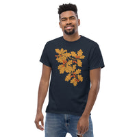 Camping & Hiking Shirt - Happy Camper & Hiker Tee Shirt - Presents, Gift Ideas for Campers, Outdoorsmen, Nature Lovers - Acorn Oak T-Shirt - Navy