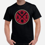 Vintage Airzona Baseball Emblem Fanatic T-Shirt: Gift Ideas for Him & Her, Baseball Lovers & Enthusiasts - Retro Style Game Day Tee - Black, Men