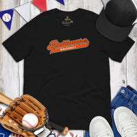 Vintage Baltimore Baseball Fanatic Shirt: Ideal Gifts for Him & Her, Baseball Lovers & Enthusiasts - Retro Style Game Day Shirt - Black