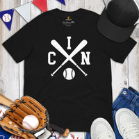 Vintage Cincinnati Baseball Emblem Fanatic T-Shirt: Ideal Gifts for Him & Her, Baseball Lovers & Enthusiasts - Retro Style Game Day Tee - Black