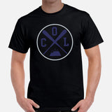 Vintage Colorado Baseball Emblem Fanatic T-Shirt: Gift Ideas for Him & Her, Baseball Enthusiasts & Lovers - Retro Style Game Day Tee - Black, Men