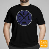 Vintage Colorado Baseball Emblem Fanatic T-Shirt: Gift Ideas for Him & Her, Baseball Lovers & Enthusiasts - Retro Style Game Day Shirt - Black, Plus Size