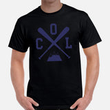 Vintage Colorado Baseball Emblem Fanatic T-Shirt: Ideal Gifts for Him & Her, Baseball Lovers & Enthusiasts - Retro Style Game Day Tee - Black, Men