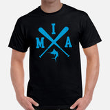 Vintage Miami Baseball Emblem Fanatic T-Shirt: Ideal Gifts for Him & Her, Baseball Lovers & Enthusiasts - Retro Style Game Day Shirt - Black, Men