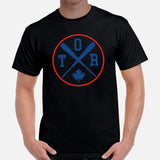 Vintage Toronto Baseball Emblem Fanatic T-Shirt: Gift Ideas for Him & Her, Baseball Enthusiasts & Lovers - Retro Style Game Day Tee - Black, Men