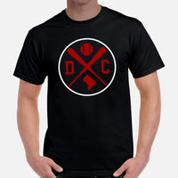 Vintage Washington Baseball Emblem Fanatic T-Shirt: Gift Ideas for Him & Her, Baseball Enthusiasts & Lovers - Retro Style Game Day Tee - Black, Men