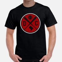 Vintage Washington Baseball Emblem Fanatic T-Shirt: Gift Ideas for Him & Her, Baseball Lovers & Enthusiasts - Retro Style Game Day Tee - Black, Men