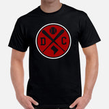 Vintage Washington Baseball Emblem Fanatic T-Shirt: Gift Ideas for Him & Her, Baseball Lovers & Enthusiasts - Retro Style Game Day Tee - Black, Men