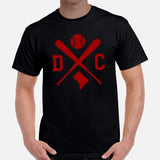 Vintage Washington Baseball Emblem Fanatic T-Shirt: Ideal Gifts for Him & Her, Baseball Lovers & Enthusiasts - Retro Style Game Day Tee - Black, Men