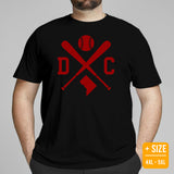 Vintage Washington Baseball Emblem Fanatic T-Shirt: Ideal Gifts for Him & Her, Baseball Lovers & Enthusiasts - Retro Style Game Day Tee - Black, Plus Size