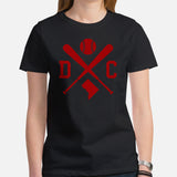 Vintage Washington Baseball Emblem Fanatic T-Shirt: Ideal Gifts for Him & Her, Baseball Lovers & Enthusiasts - Retro Style Game Day Tee - Black, Women