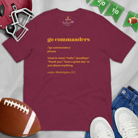 Washington T-Shirt - WA T-Shirt - Game Day Shirt - Funny Football Shirt - Gift for Football Fan - Define Shirt - Go Commanders T-Shirt - Maroon