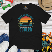 Weiner Dog Themed Clothes & Attire - Father's Day Gifts for Dog Dads & Lovers - Canine Tee Shirts For Humans - Dachshund Dad T-Shirt - Black
