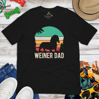 Weiner Dog Themed Clothes & Attire - Father's Day Gifts for Dog Dads & Lovers - Canine Tee Shirts For Humans - Weiner Dad T-Shirt - Black