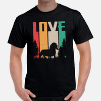 Weiner Dog Themed Clothes & Attire - Gifts for Dog Moms, Dads & Lovers - Canine Tee Shirts For Humans - Love Dachshund T-Shirt - Black, Men
