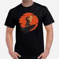 Weiner Dog Themed Clothes - Gifts for Cat & Dachshund Dog Moms, Dads & Lovers - Canine Tee Shirts For Humans - The Little King T-Shirt - Black, Men