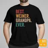 Weiner Dog Themed Clothes - Gifts for Dachshund Dog Lovers - Funny Canine Tee Shirts For Humans - Best Weiner Grandpa Ever T-Shirt - Black, Plus Size