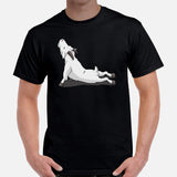 Yoga & Pilates Shirts, Wear, Clothes, Outfits, Attire & Apparel - Gifts for Yoga Lovers, Teacher, Instructor - Cute Yoga Pose Goat Tee - Black, Men