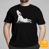 Yoga & Pilates Shirts, Wear, Clothes, Outfits, Attire & Apparel - Gifts for Yoga Lovers, Teacher, Instructor - Cute Yoga Pose Goat Tee - Black, Plus Size